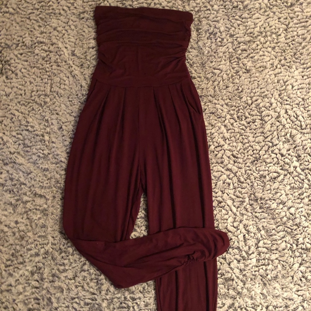 Burgundy Jumpsuit